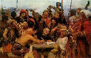 llya Yefimovich Repin The Reply of the Zaporozhian Cossacks to Sultan of Turkey Sweden oil painting artist
